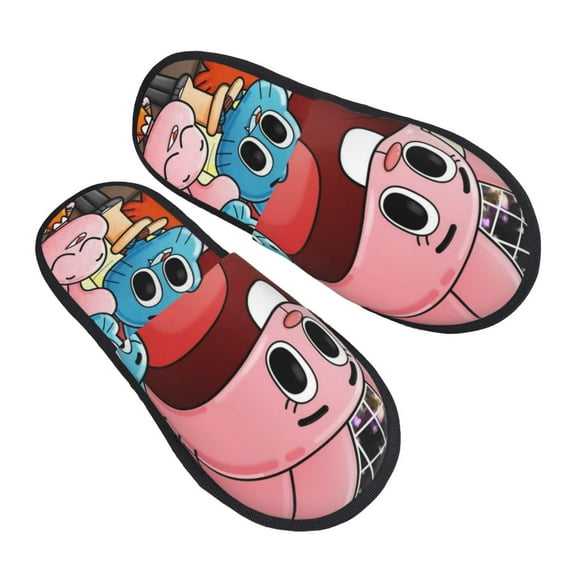 Amazing World of Gum-bal Slippers for Women Men Cotton Home Slippers Soft Fleece for Indoor Outdoor