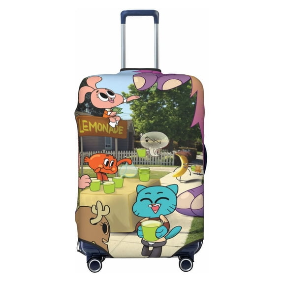 Amazing World of Gumball Travel Luggage Cover Suitcase Protector Washable Baggage Covers Anti-Scratch Suitcase Cover