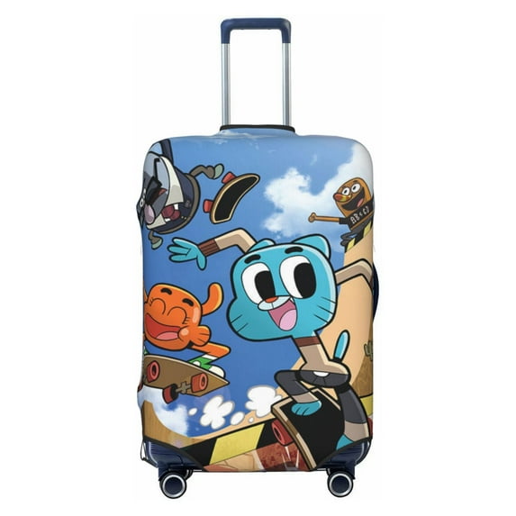 Amazing World of Gumball Travel Luggage Cover Suitcase Protector Washable Baggage Covers Anti-Scratch Suitcase Cover