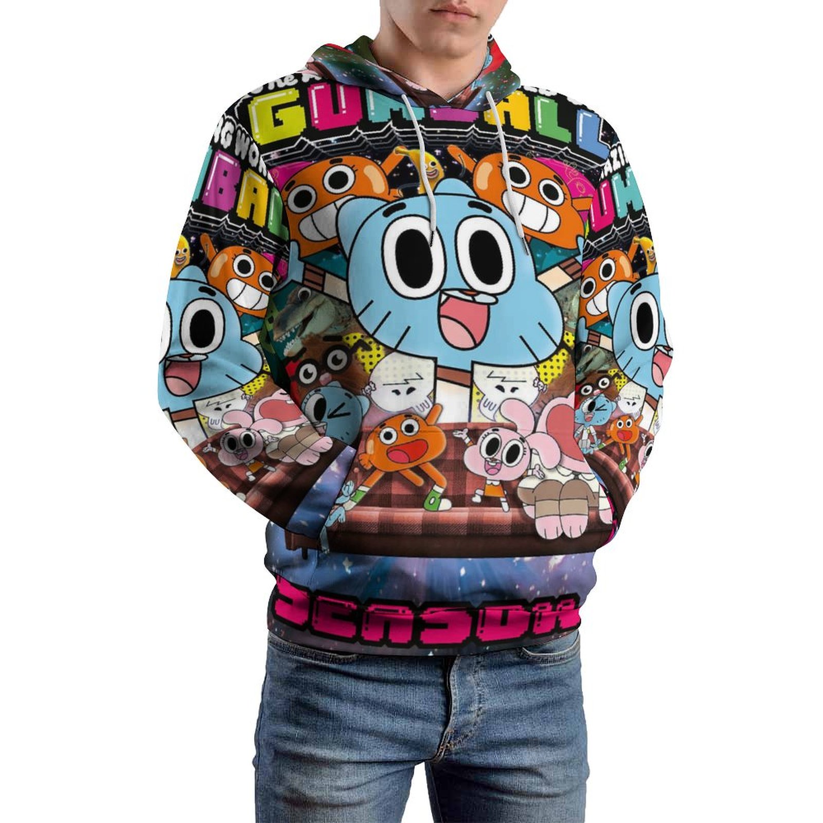 Amazing World Of Gumball Unisex Hoodies 3D Print Pullover Hooded 