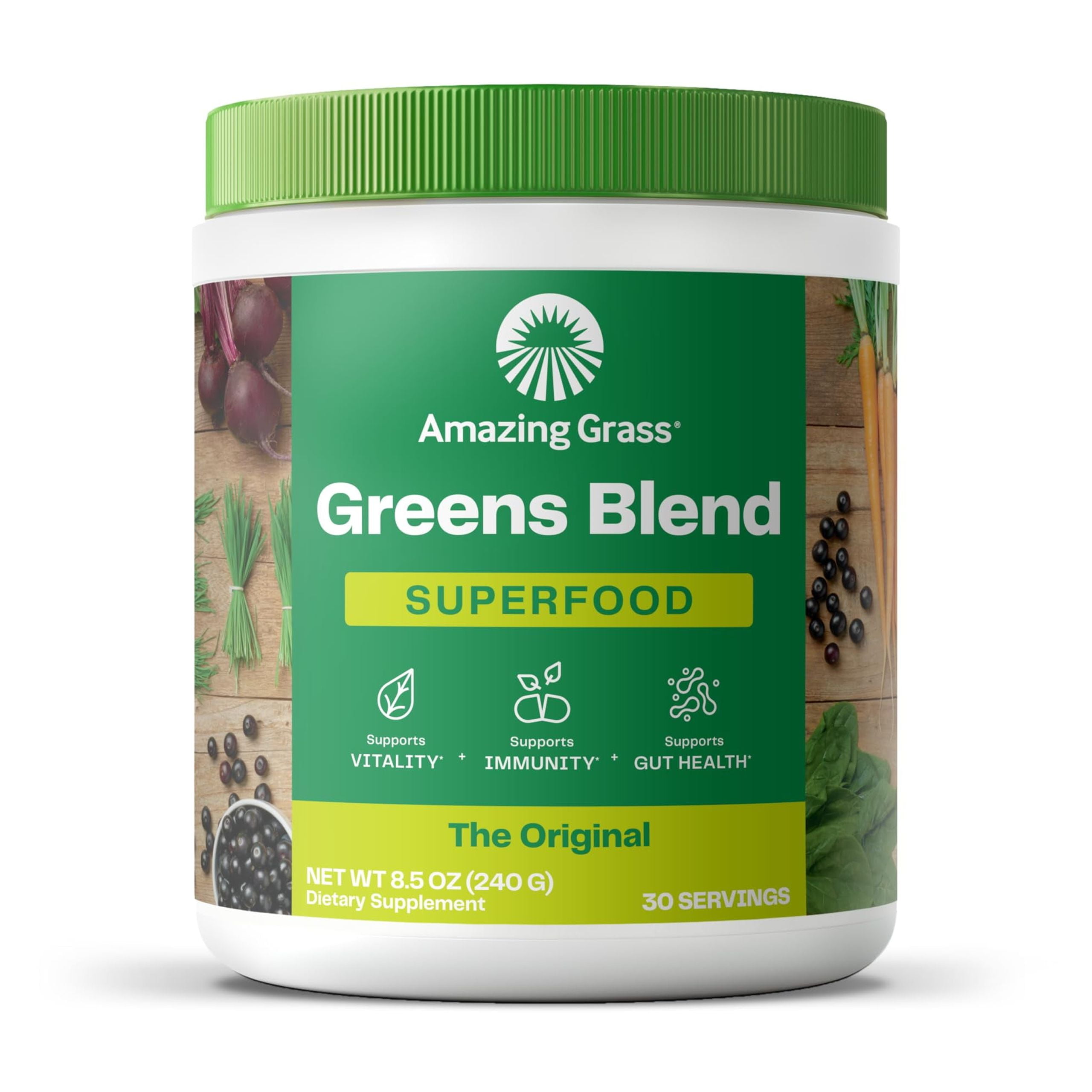 Amazing Grass Green Superfood Powder, Original, 30 Servings