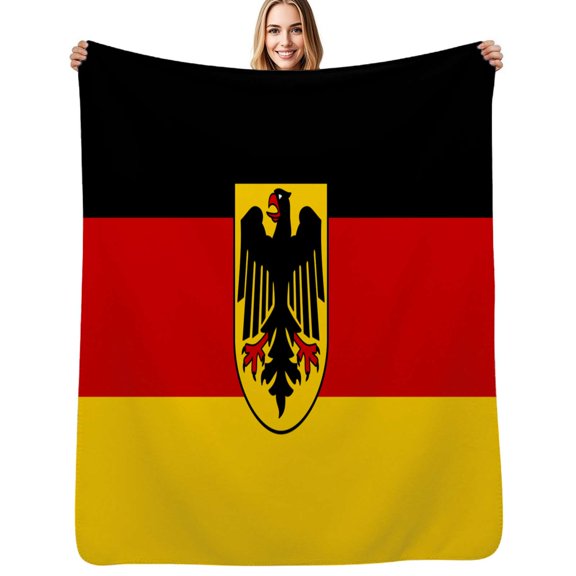 Amazing vector of German flag Flannel Blanket Warm Soft Bedding Throws Winter Camping Chair Sofa Bed