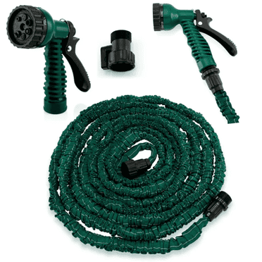 Expandable Garden Water Hose 75ft Flexible Deluxe Water Hose with 7 Setting-Spray Nozzle