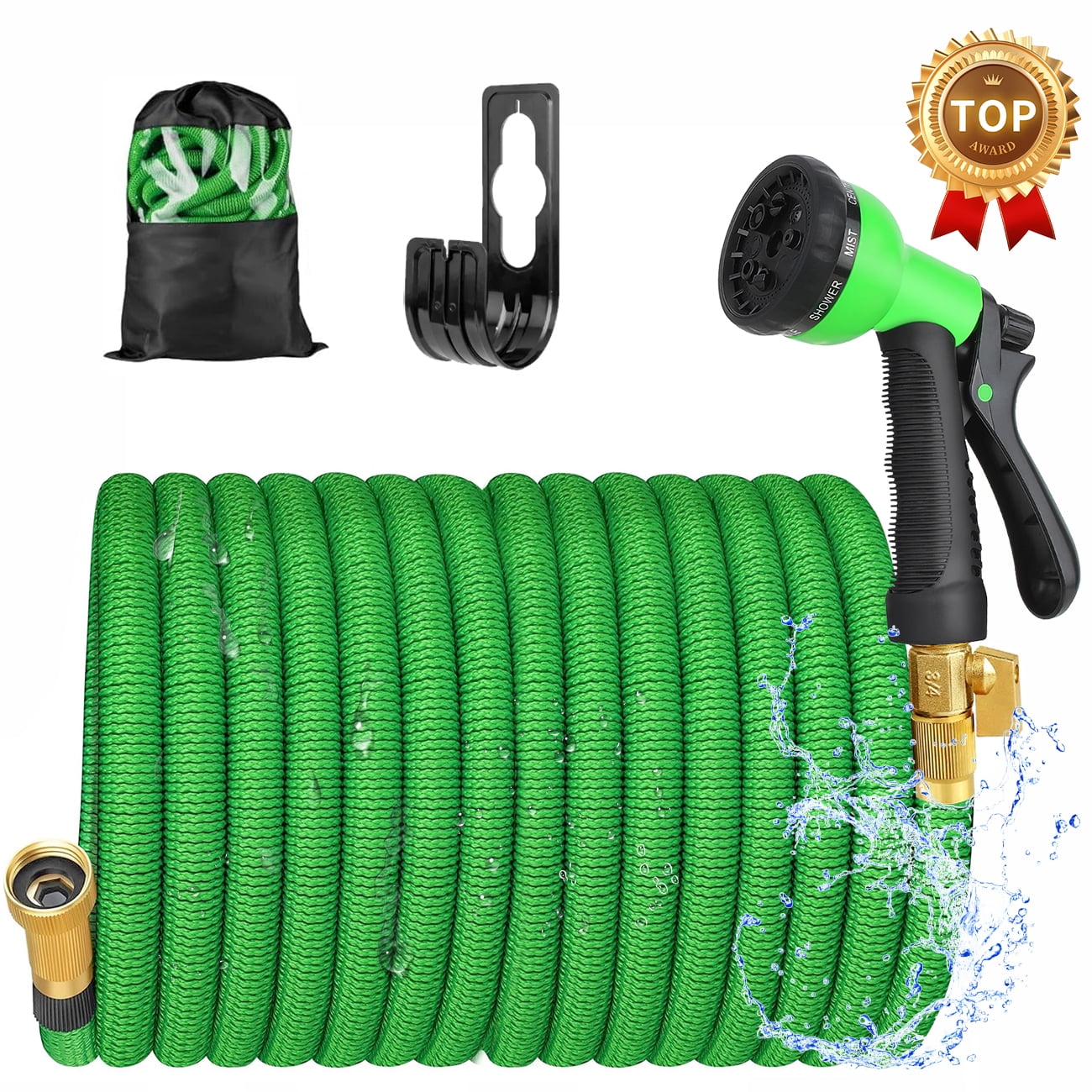 AmazingForLess Expandable Water Garden Hose 50ft Upgraded Leakproof ...