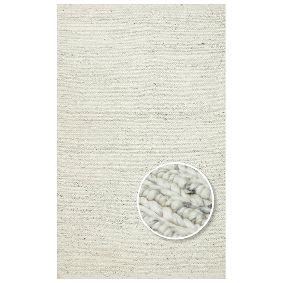 Amazon Anthracite Modern Wool Handmade Area Rug