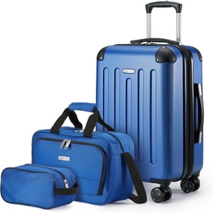 Amazon Basics 3-Piece Luggage Set with Spinner Wheels, | B2B