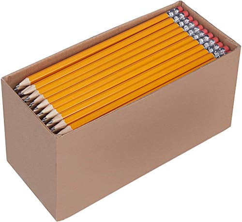 Basics Pre-sharpened Wood Cased #2 HB Pencils, 150 Pack