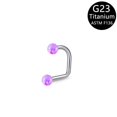Amazon Crossborder Exclusive Lip Ring G23 Titanium D Rod Aobao Light