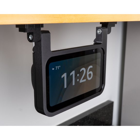 Amazon Echo Show 5 Alexa Under Cabinet Mount | 3rd Gen Compatible (2023 Model) | Kitchen Cabinet Bracket | All Hardware Included (White)
