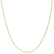 Amazon Essentials Sterling Silver Thin 0.8mm Box Chain Necklace | Available in Yellow Gold or Silver | 16", 18", 20", 24", or 30" (previously Amazon Collection)