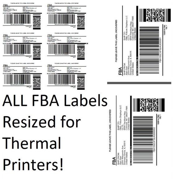Amazon FBA Label Split Resizer Software Print Direct to Thermal Printer Free Labels 3-Month Subscription SPLITALL-3MONTH