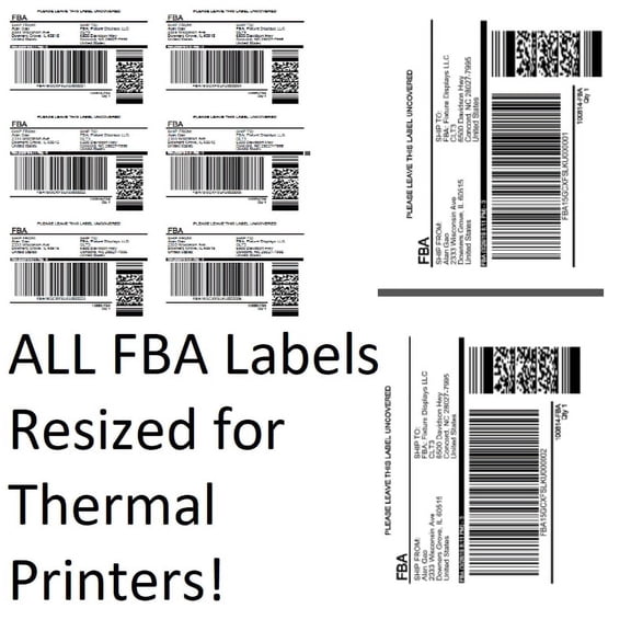 Amazon FBA Label Split Resizer Software Print Direct to Thermal Printer Free Labels 36-Month Subscription SPLITALL-36MONTH
