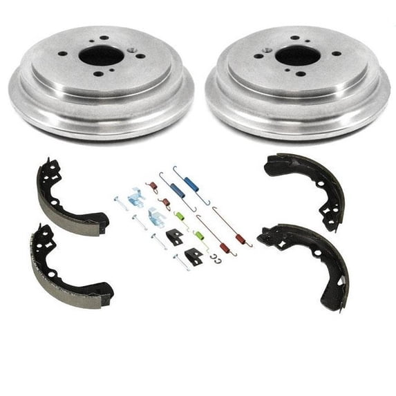 Amazon FITZ 1993-2002 for Suzuki for Esteem Rear Drum & Brake Shoe Kit - D3EA, 45012, OEM Replacement Parts, New Surface Finish, Includes Mounting Hardware