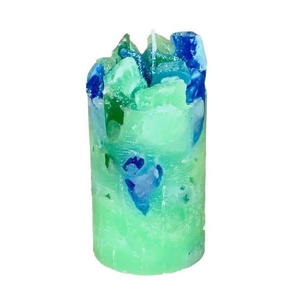 Carole's Candles Relaxing Rain and  Bamboo Scented Pillar Candle (Set of 3) 2x4