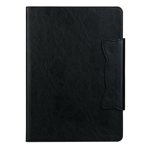 for Amazon Fire HD 8 8th/7th/6th Generation 2018/2017/2016 Case, Vintage Soft PU Leather Case with 2 Anti-Slip Strips Adjustable Angle Kickstand & 4 Card Slots (Include 1 Photo Slot), Black