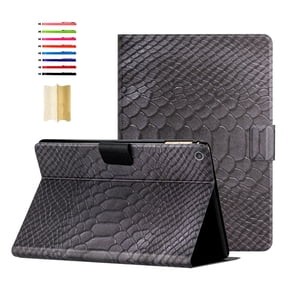 for Amazon Fire HD 8 (8th/7th/6th Generation, 2018/2017/2016 Release) Case - Soft PU Leather Folio Flip Cover Multiple Viewing Angles Stand Card Slots Auto Sleep/Wake Case Cover, Black