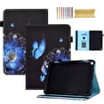 thumbnail image 1 of for Amazon Fire Max 11 Tablet Case 11.0 inch 2023, Pattern Magnetic Retro Folio Shell for Fire Max 11 Cover with Card Holder & Multi-Angle Stand & Stylus Slot & Auto Sleep/Wake, #1 Flower Butterflies, 1 of 13