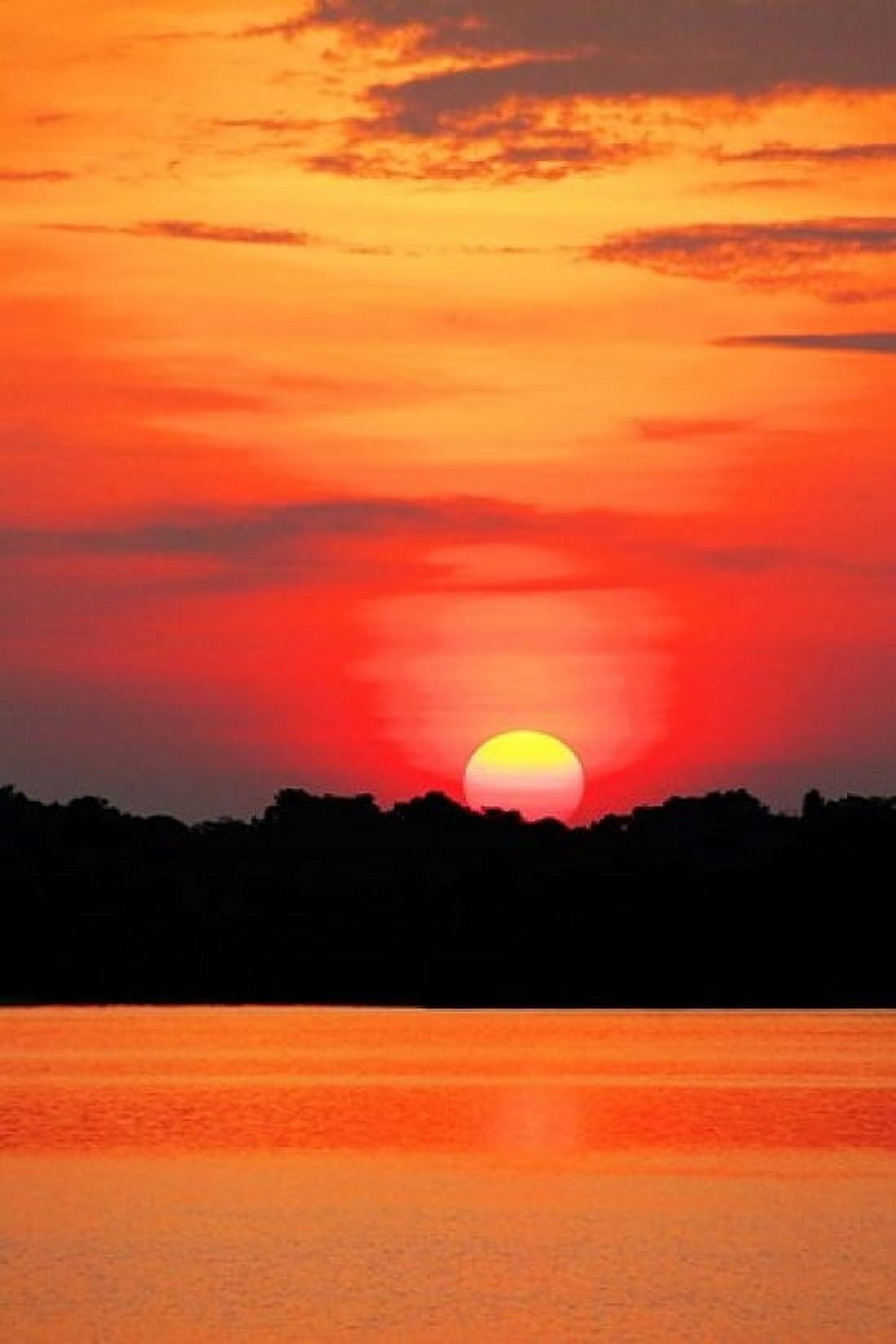 Amazon Jungle Brazil Sunset Canvas Art - Miva Stock DanitaDelimont (18 x 26)