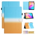 thumbnail image 1 of for Amazon Kindle 11th Generation 2022/Amazon Kindle 6" 2024, Gradient Color PU Leather Folio Stand Magnetic Wallet with Card Pockets [Auto Wake/Sleep] Soft TPU Shockproof Cover, Blue+Orange, 1 of 7