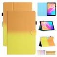 thumbnail image 1 of for Amazon Kindle 11th Generation 2022/Amazon Kindle 6" 2024, Gradient Color PU Leather Folio Stand Magnetic Wallet with Card Pockets [Auto Wake/Sleep] Soft TPU Shockproof Cover, Orange+Yellow, 1 of 7