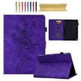thumbnail image 1 of for Amazon Kindle Fire HD/HD8 Plus 2024/2022/2020, Premium PU Leather Cover/Smart Folio with Dual Stand & Auto Sleep/Wake Case with Pen Slot & Card Slots for Fire HD/HD8 Plus 2024/2022/2020, Purple, 1 of 6