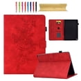 thumbnail image 1 of for Amazon Kindle Fire HD10/HD10 Plus 11th Generation (2021), Premium PU Leather Cover/Smart Folio with Dual Stand & Auto Sleep/Wake Case with Pen Slot & Card Slots, Red, 1 of 6