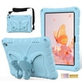 thumbnail image 1 of for Amazon Kindle Fire HD8 / HD8 Plus 2024/2022/2020 Case with Crossbody Strap, Butterfly Stand Cute Kids Friendly Shockproof Protective Heavy Duty Cover for HD8/HD8plus 2024/2022/2020 - Lightblue, 1 of 6