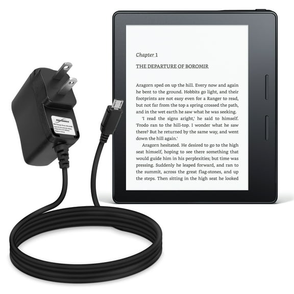 Amazon Kindle Oasis Charger, BoxWave [Wall Charger Direct] Wall Plug Charger for Amazon Kindle Oasis