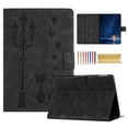 thumbnail image 1 of for Amazon Kindle Paperwhite 2015/2018 Folio Flip Case, Embossed PU Leather Case with Smart Auto Wake / Sleep & Adjustable Stand (3 Anti-Slip Strips) with Card Slots for Paperwhite 3/4, Black, 1 of 5