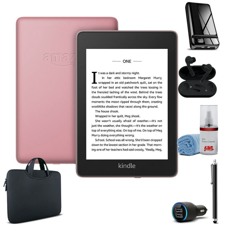 Kindle Paperwhite 6 8GB E-Reader - Plum Bundle with Power