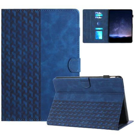 for Amazon Kindle Paperwhite 7th Gen 2015/10th Gen 2018 Folio Case, PU Leather Case with Smart Auto Wake / Sleep Stand with Pencil Holder and Card Slots Cover for Paperwhite 3/4, Blue