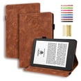thumbnail image 1 of For Amazon Kindle Paperwhite,Floral Embossed PU Leather Wallet Stand Case with Auto Wake/Sleep for All-New Kindle Paperwhite1/2/3/4 (Fits 2012, 2013, 2015 and 2016 2018 Versions),Brown, 1 of 10