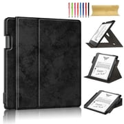 لـ Amazon Kindle Scribe 10.2 inch 2022 ، 360 درجة دوارة حامل قذيفة دروب واقية متعددة الرؤية حامل غطاء فوليو لـ Amazon Kindle Scribe 10.2 2022 ، أسود