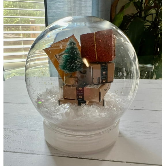 Amazon Mini Packages Ornament Snow Globe