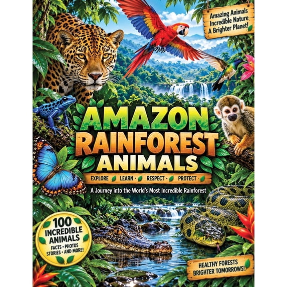 Amazon Rainforest Animals: 100 Incredible Animals: Amazing Facts ...