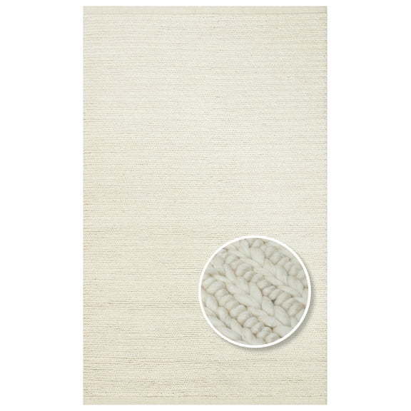 Amazon Red Frame Wool Handmade Area Rug