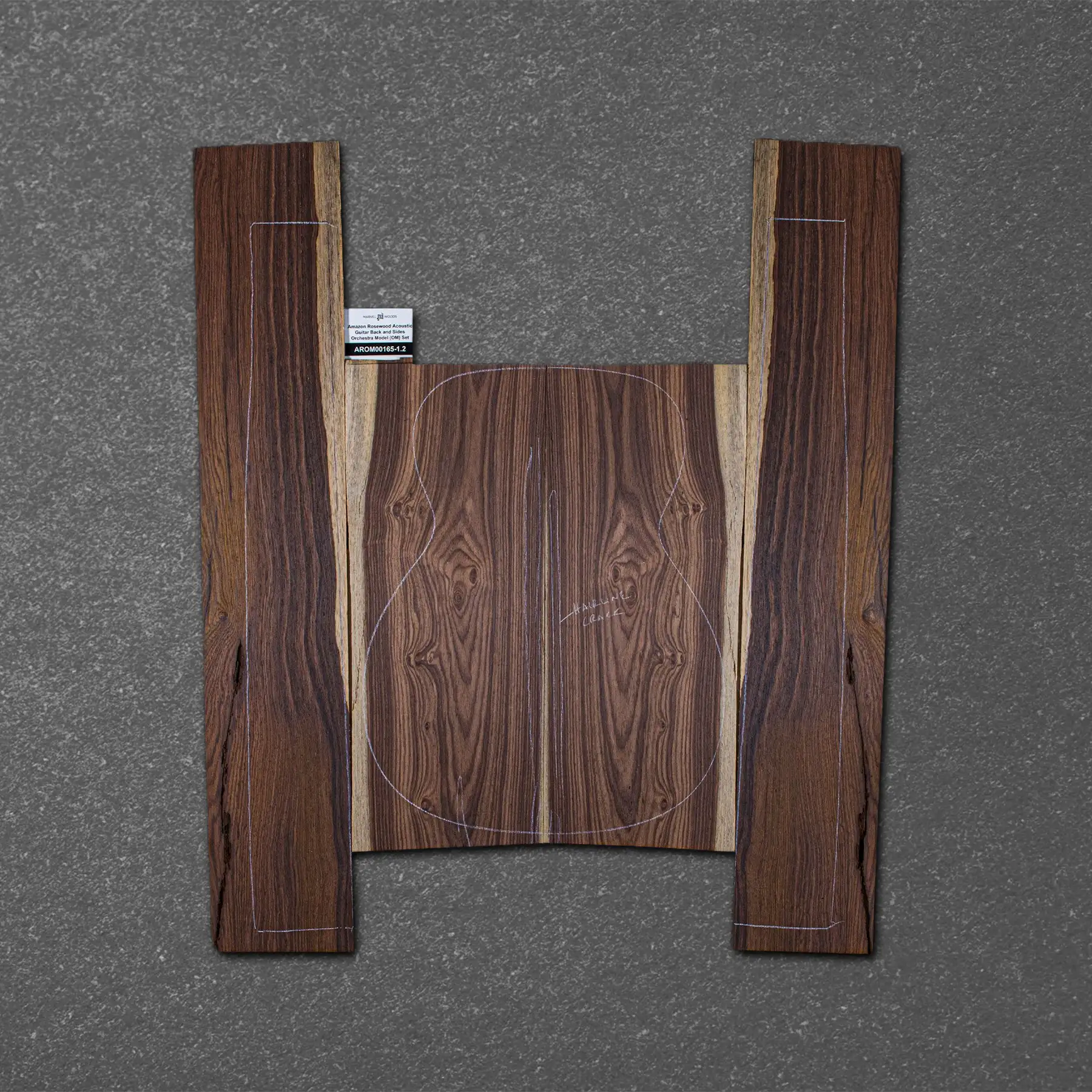 Amazon Rosewood Acoustic Guitar Back and Sides Orchestra Model (OM) Set – AROM000165-1.2