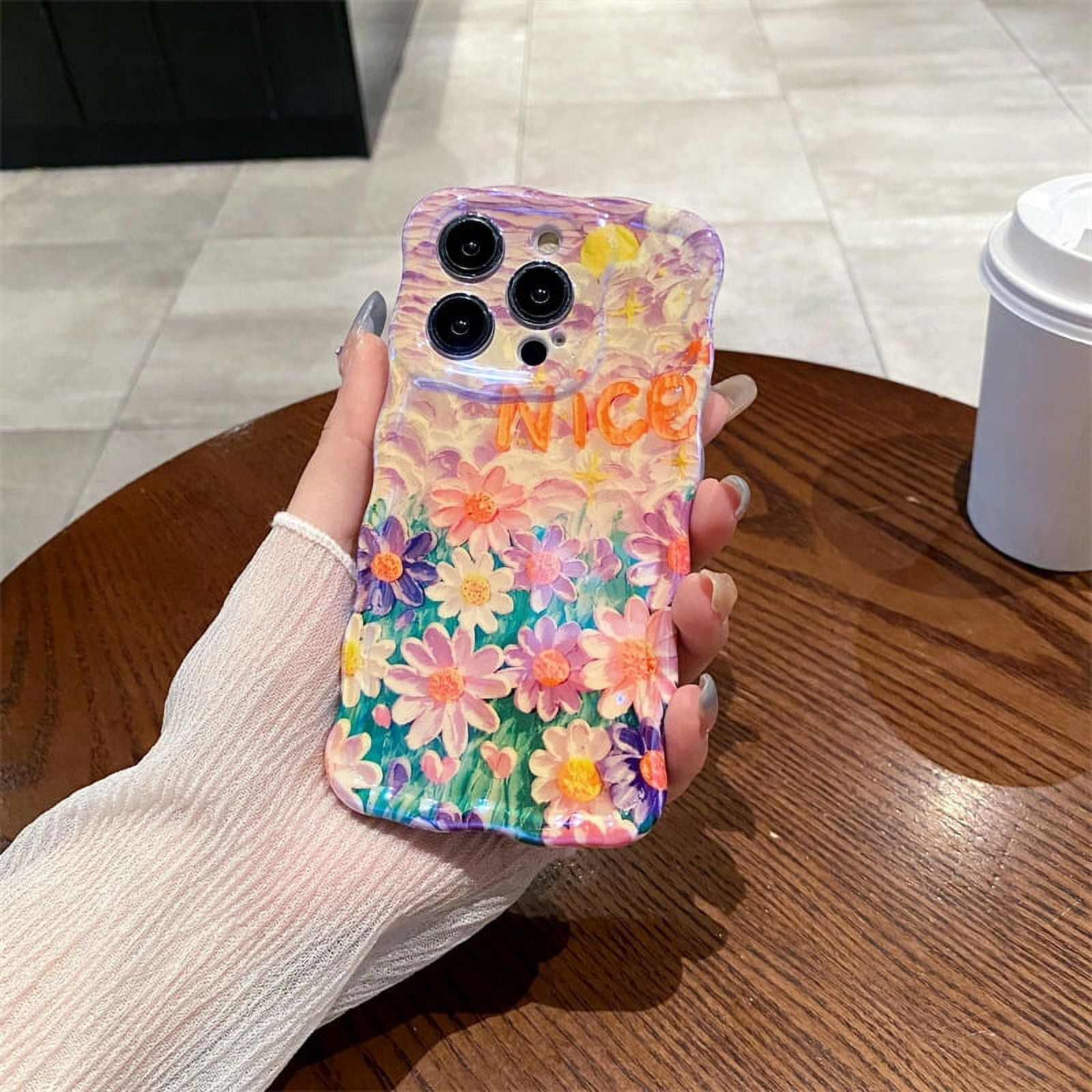 Amazon Twisted Edge Oil Painting Flower Iphone16 Phone Case Apple