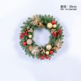 Amazon crossborder Christmas wreath decoration rattan ring rattan