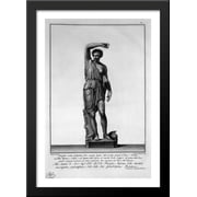 Amazone 28x40 Large Black Wood Framed Print Art by Giovanni Battista Piranesi