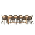 thumbnail image 1 of Amazonia 13 Piece Rectangular Patio Dining Set W/Brown Plastic/Resin Chairs, 1 of 8