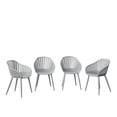 thumbnail image 1 of Amazonia 4 Piece Grey Aluminium Chair Patio, 1 of 3