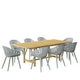 thumbnail image 1 of Amazonia 9 Piece Rectangular Patio Dining Set With Aluminium Chairs � Teak Wood in 67Lx39Wx29H Inch, 1 of 1