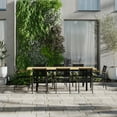 thumbnail image 1 of Amazonia Amoise Teak Finish & Aluminum 9 Pieces Extendable Rectangular Patio Dining Set, seating capacity:8, 1 of 14