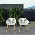 thumbnail image 1 of Amazonia Assen 2-Piece Chair Set, Eucalyptus Wood Legs, Ideal for Outdoors and Indoors, 1 of 4