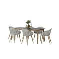 thumbnail image 1 of Amazonia Brighton 7-Piece Patio Rectangular Dining Table Set | Eucalyptus Wood | Ideal for Outdoors and Indoors, 1 of 6