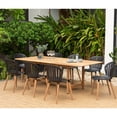 thumbnail image 1 of Amazonia Brighton 9-Piece 100% FSC Teak Wood Rectangular Patio Dining Set, 1 of 10