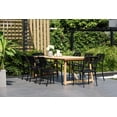 Amazonia Fabre RECLAIMED Grade A Teak 9 pieces Rectangular Patio Dining ...