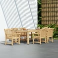thumbnail image 1 of Amazonia Oceanfront 7-Piece Teak Wood 100% FSC Rectangular Patio Dining Set, 1 of 10