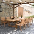 Urban Elements 9-Piece Outdoor Extendable Patio Dining Set in Teak Finish - Walmart.com